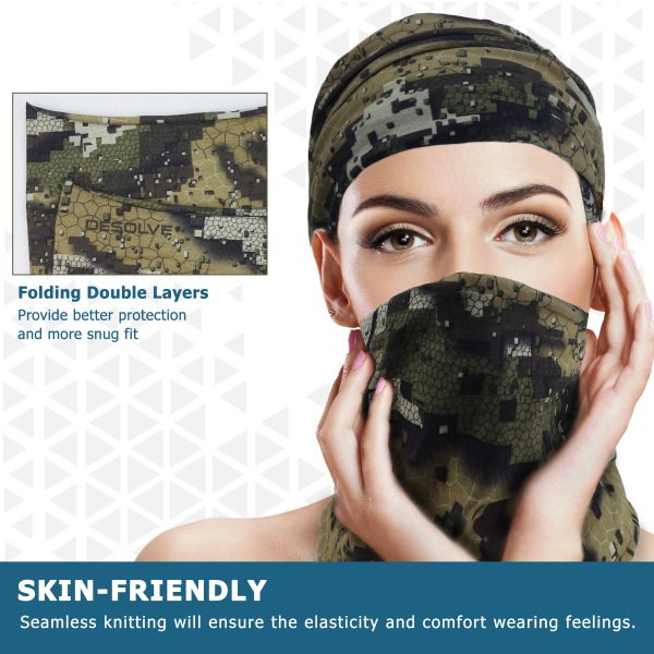 Unispo Camo Neck Gaiter (Veil Camo) - Image 3