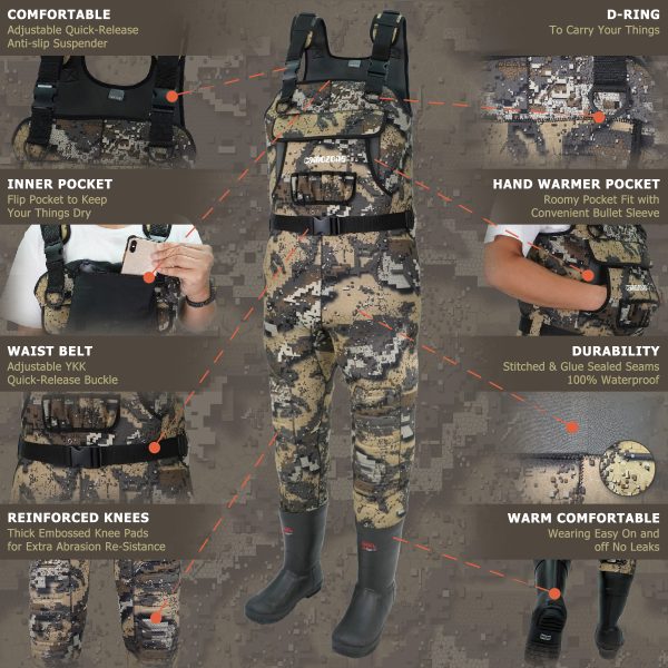Neoprene Bootfooted Chest Wader - Image 4